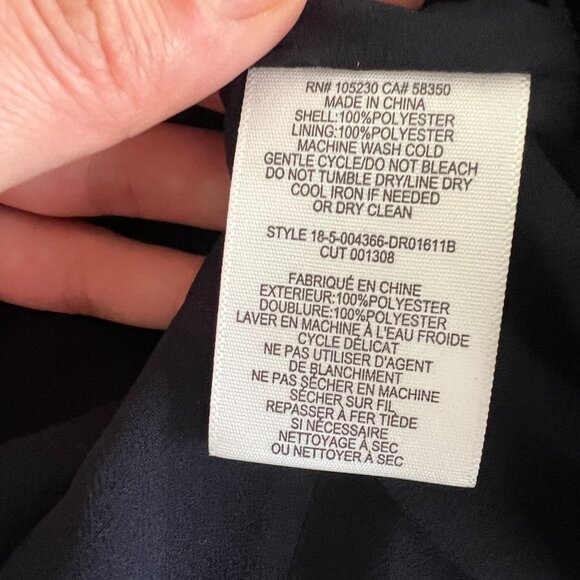 Joie Miltona Midnight Blue High Low Long Sleeve Wrap Dress - Picture 7 of 7